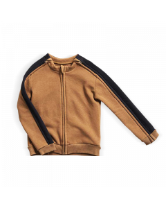 Sweatshirt with zip-off sleeves - Beige