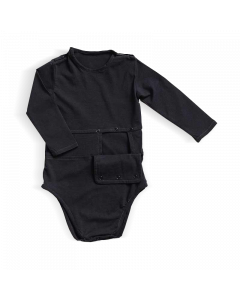 PEG access long-sleeved bodysuit - Graphite