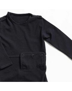 PEG access long-sleeved bodysuit - Graphite