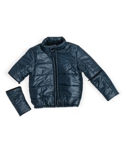 Jacket with removable sleeves