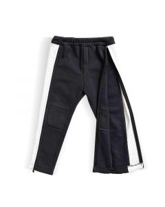 Trousers with zippers to the waist - Graphite