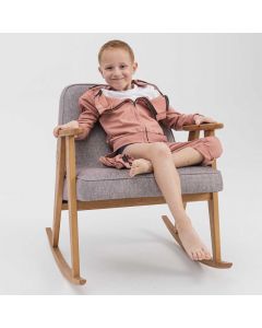 Trousers with zip-up legs herbal rose